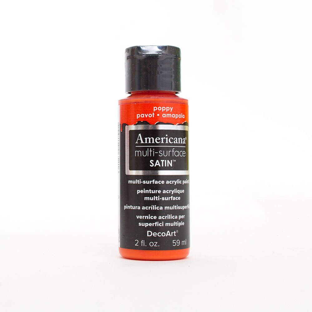 Americana, Acrylic, Art & School, Multi-surface, Paint, 2 ounce, 45270, Poppy